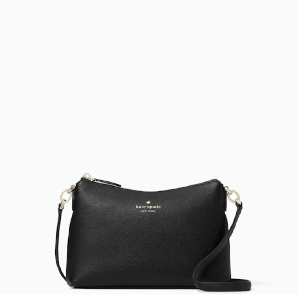 Kate Spade Bailey Black Crossbody Textured Leather Purse